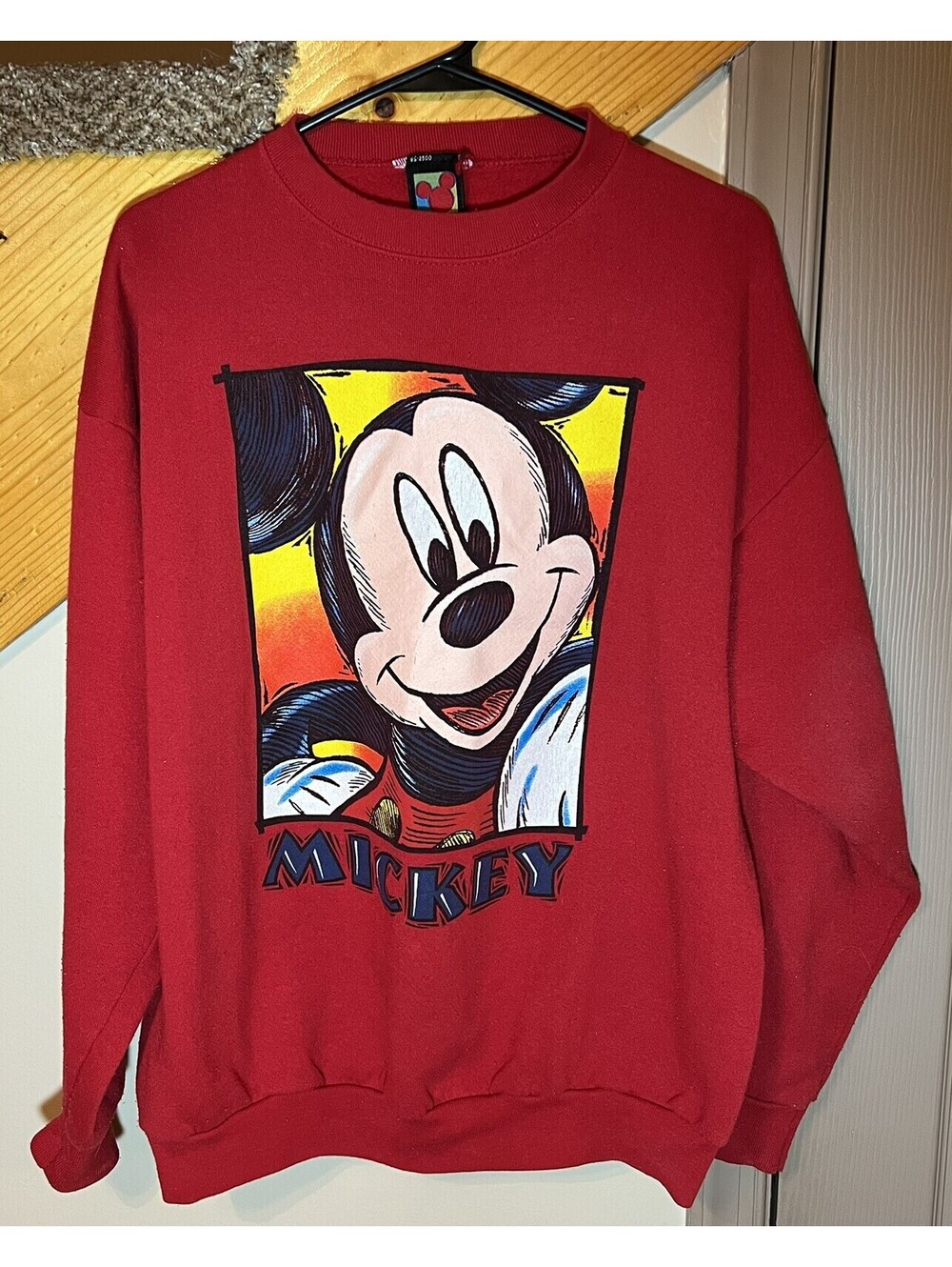 Vintage Mickey Unlimited Big Mickey Mouse Crewneck Sweatshirt Large USA Made